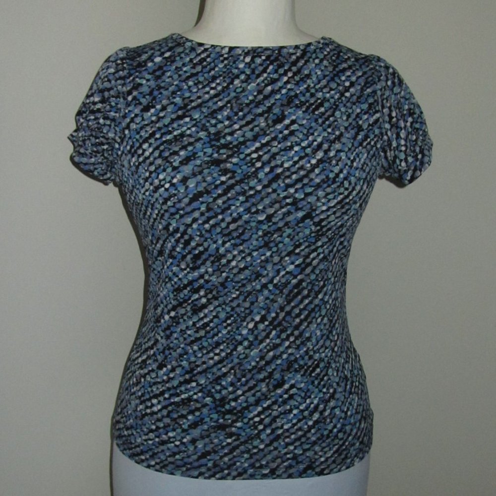 👀 👀 👀 Women's Worthington Print Top Size Petite Small NWT $22.00.